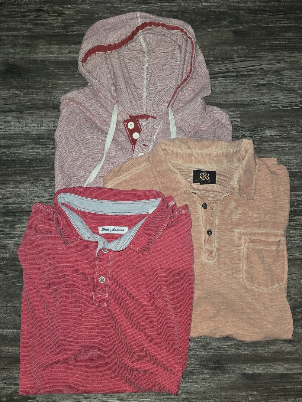 Mens Bundle Tommy Bahama Rock & Republic Ruff Hawn Short/Long Sleeve Shirts